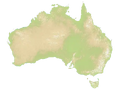 Australia height map