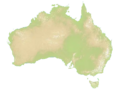 Australia height map