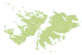 Falkland Islands height map