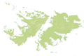 Falkland Islands height map