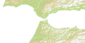 Strait of Gibraltar height map