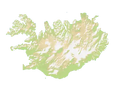 Iceland height map