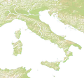 Italia height map