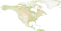 North America height map