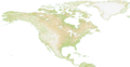 North America height map